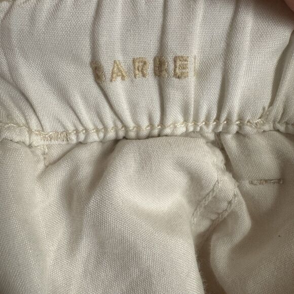 American Eagle Pants Womens‎ 2 Ivory Corduroy Barrel Leg Paperbag Waist Stretch - Picture 10 of 16